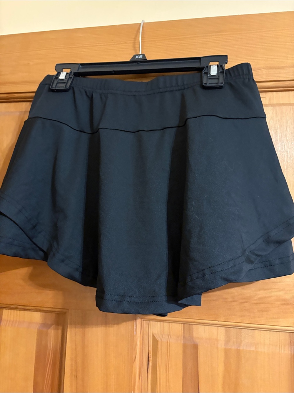 Women's Black Active Skort - Athletic Skirt Shorts